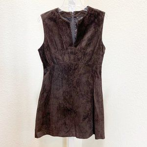 Siena Studio 70's Style Brown Suede Leather Dress